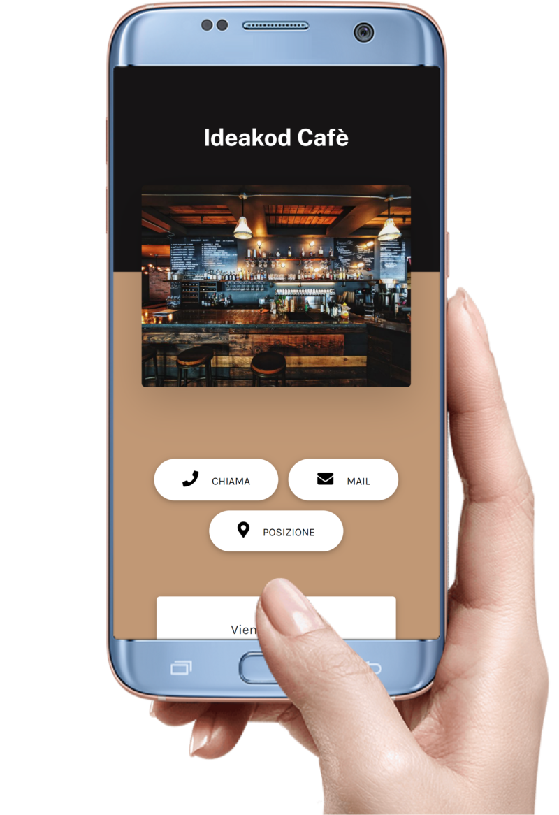 Ideakod - Esempio risultato QR Code per vCard Plus Business
