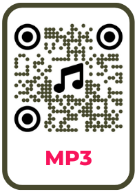 QR Code audio MP3 con personalizzazione di stile, colori, forme e logo